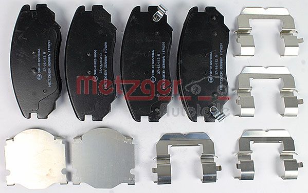 METZGER 1170291 Bremsbelagsatz, Scheibenbremse